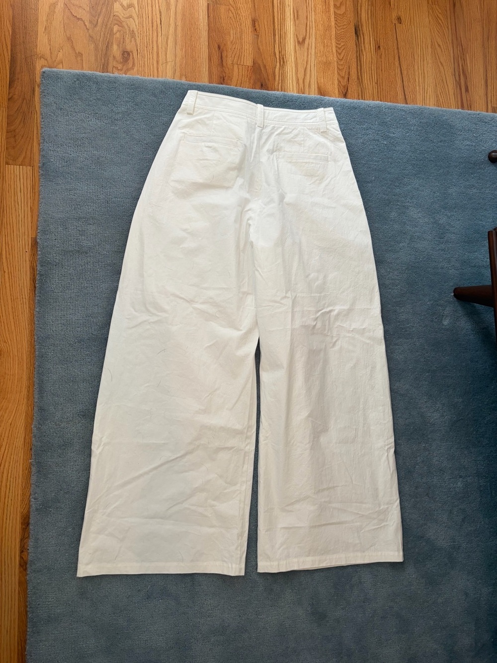 NWT Insis Femme white wide-leg 100% cotton pants, size 8 - Picture 7 of 7
